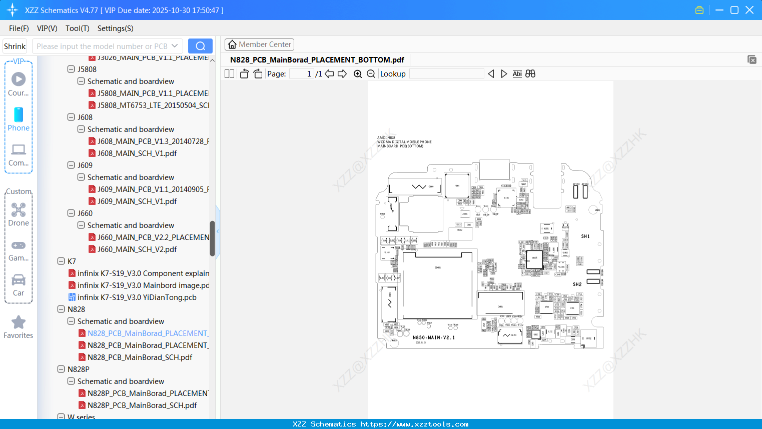 Infinix N828_PCB_MainBorad_PLACEMENT_BOTTOM